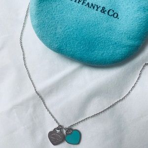 Tiffany Blue® Double Heart Tag Pendant in Silver, Mini